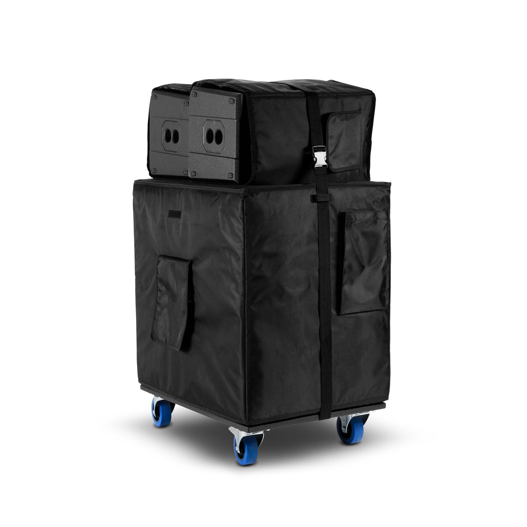 LD Systems DAVE 18 G4X BAG SET - Set de transporte con plataforma con ruedas y funda protectora para DAVE 18 G4X