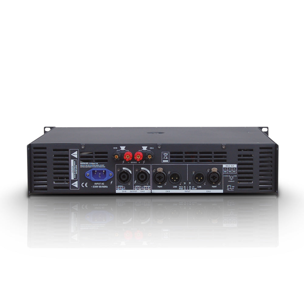 LD Systems DEEP2 600 - Amplificador de Efectos (2x300W, 8 Ohm)