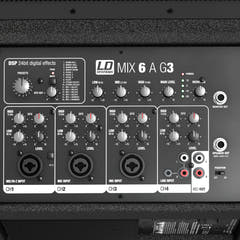 LD Systems MIX 6 A G3 - Altavoz activo de 2 vías con mixer integrado de 4 canales