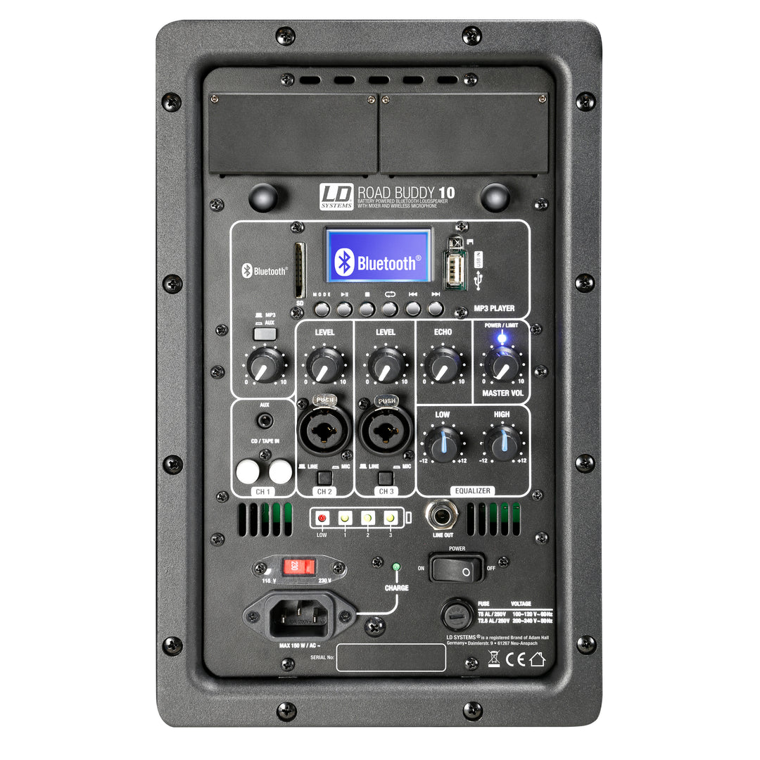 LD Systems ROADBUDDY 10 BASIC - Altavoz Bluetooth con batería con mixer