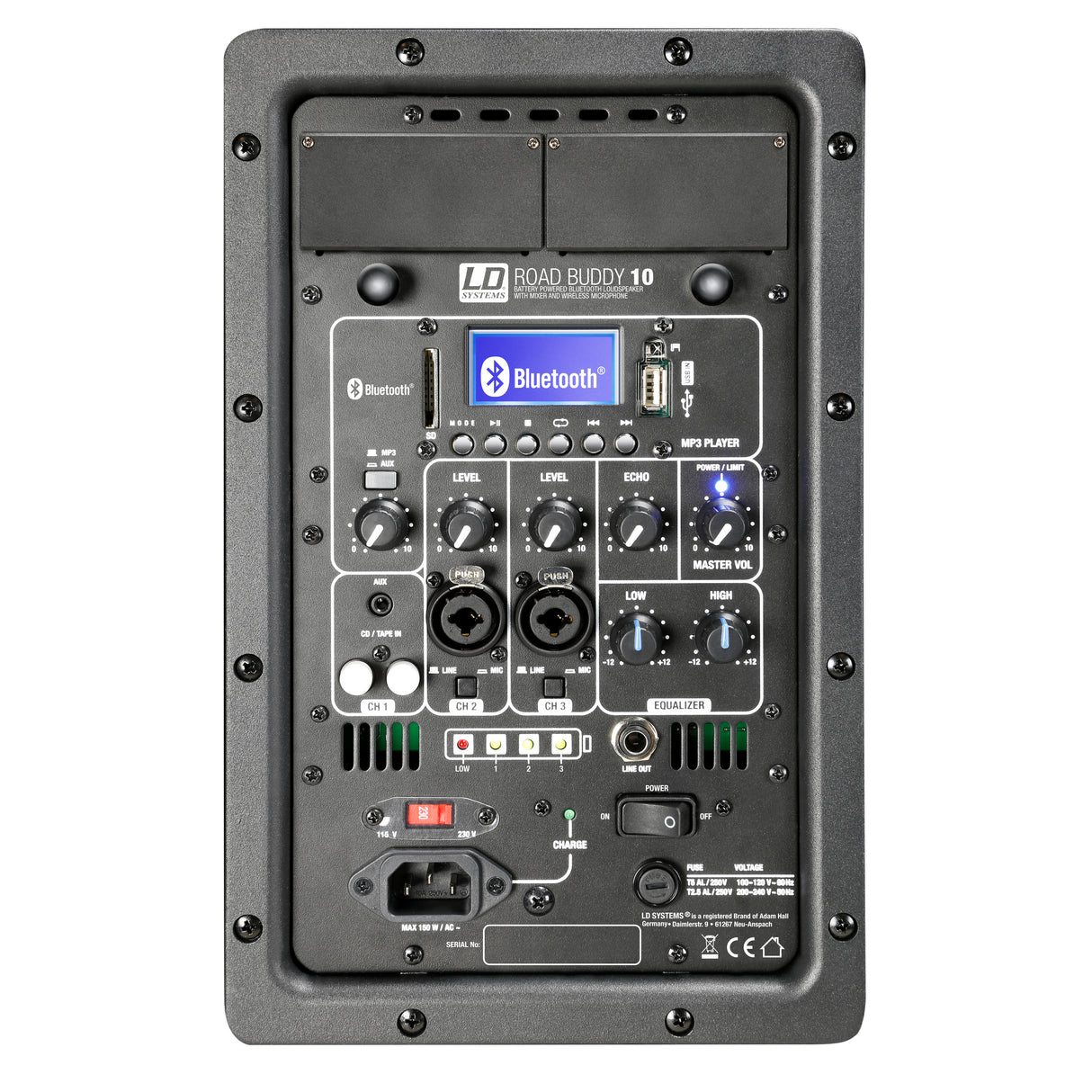 LD Systems ROADBUDDY 10 BASIC - Altavoz Bluetooth con batería con mixer