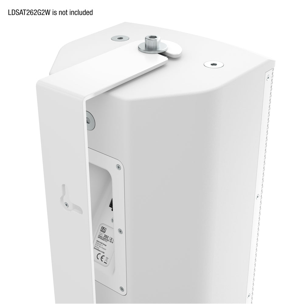 LD Systems SAT 262 G2 WMB W - Soporte de pared giratorio para LDSAT262G2, blanco