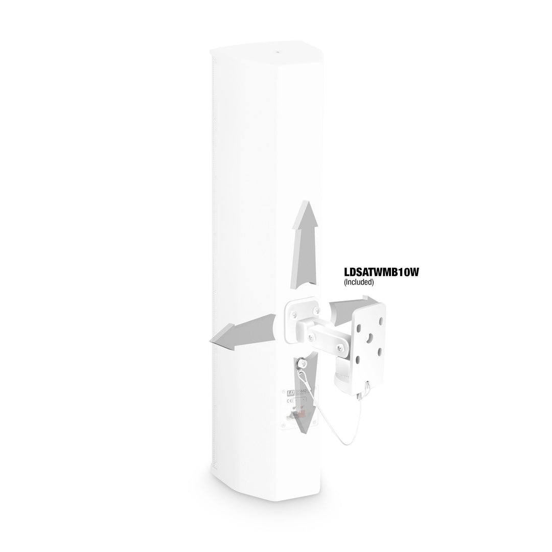 LD Systems SAT 442 G2 W - 4 x 4" altavoz de instalación pasivo, blanco