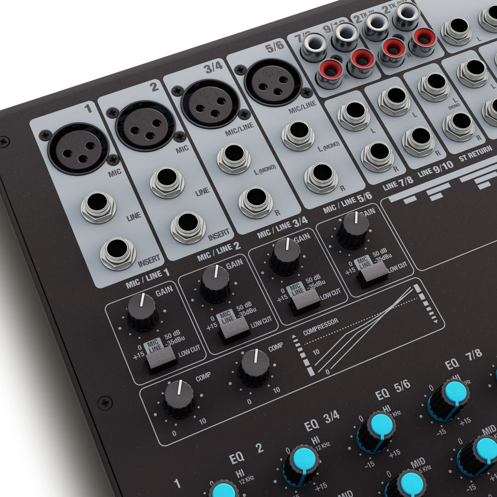 LD Systems VIBZ 10 C – Consola de mezcla de 10 canales con compresor
