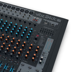 LD Systems VIBZ 24 DC - Consola de mezcla de 24 canales con DFX y compresor