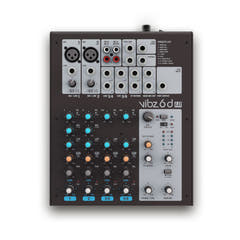 LD Systems VIBZ 6 D - Consola de mezcla de 6 canales con DFX