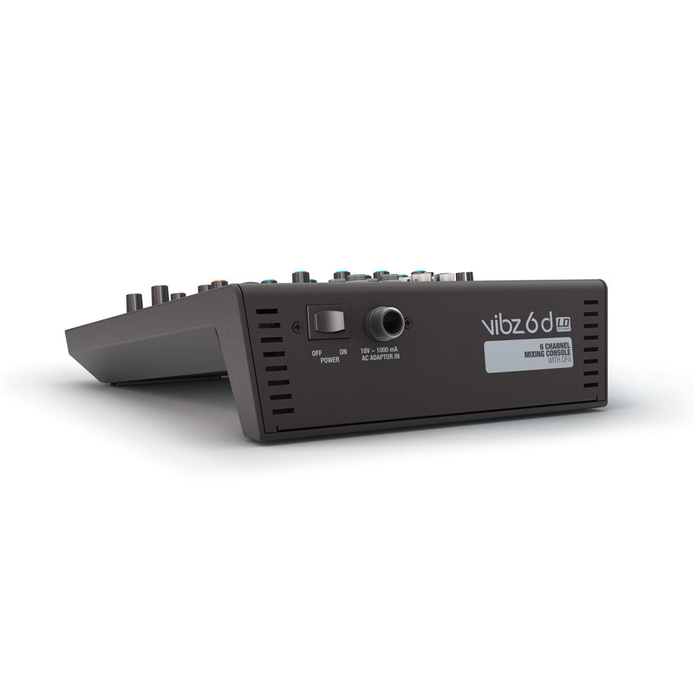 LD Systems VIBZ 6 D - Consola de mezcla de 6 canales con DFX