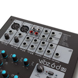 LD Systems VIBZ 6 D - Consola de mezcla de 6 canales con DFX
