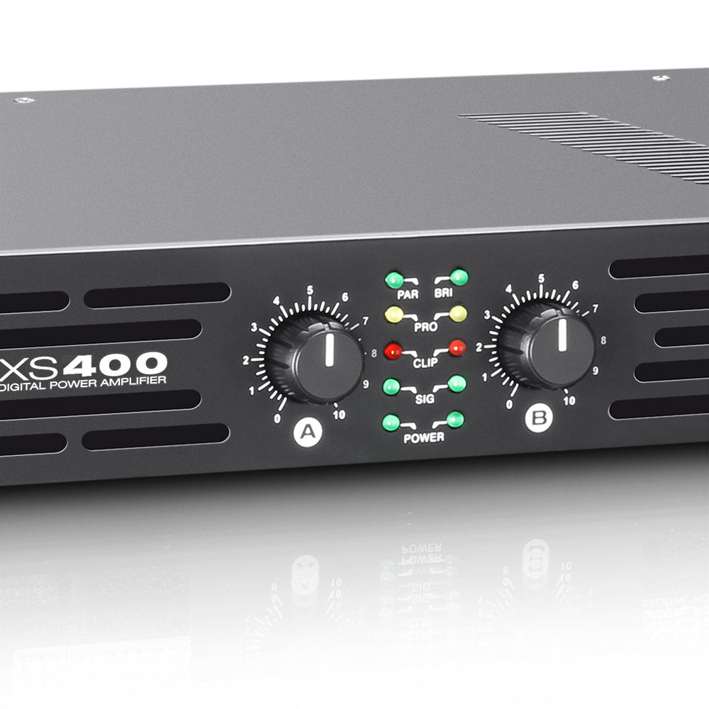 LD Systems XS 400 - Amplificador de Potencia (2x100W, 8 Ohm)