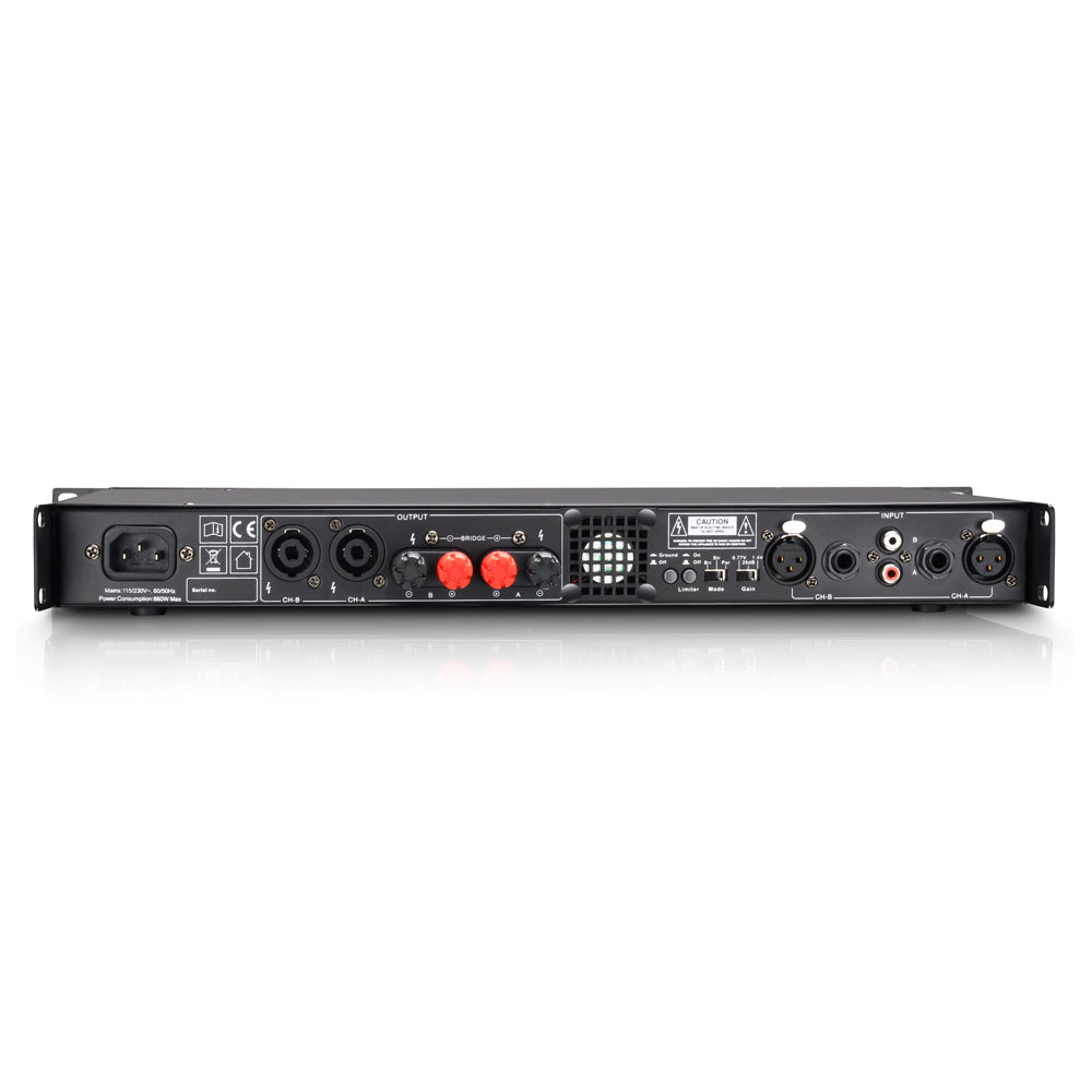 LD Systems XS 700 - Amplificador de Potencia (2x200W, 8 Ohm)