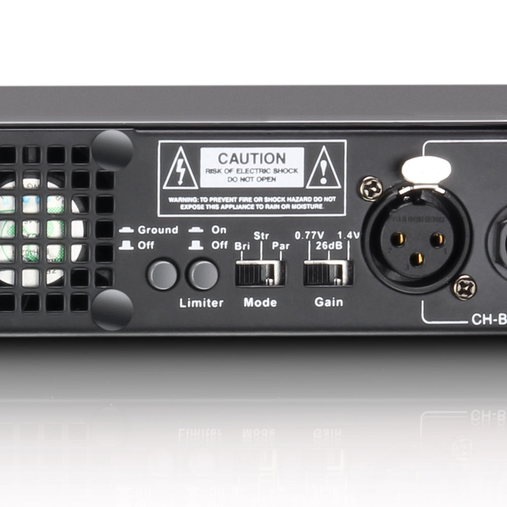 LD Systems XS 700 - Amplificador de Potencia (2x200W, 8 Ohm)