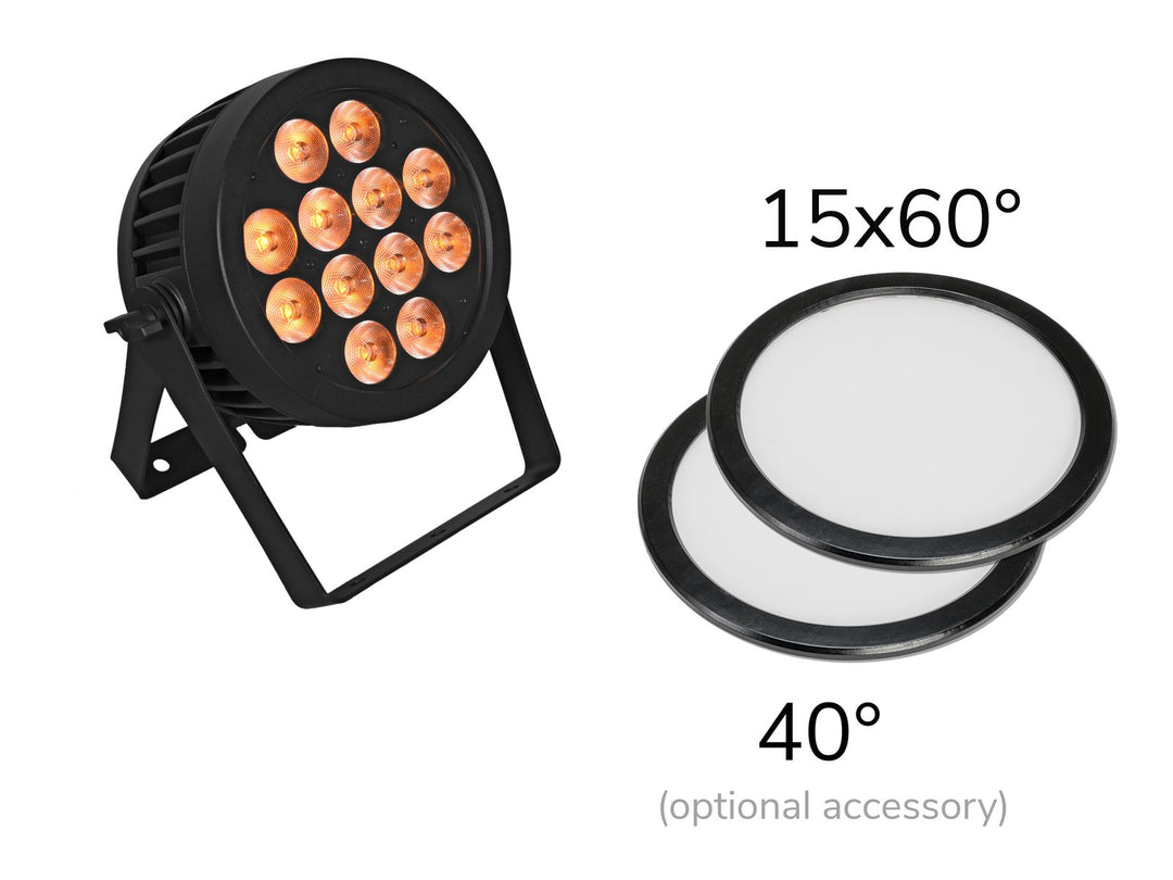 EUROLITE LED IP PAR Lámpara QCL Spot (12x8W)