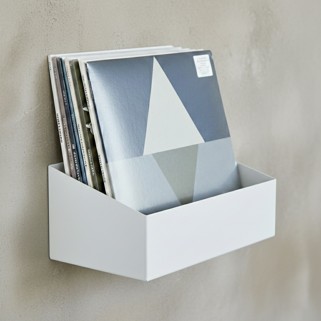 Studio 57 Vinyl Estante de pared Grande (blanco)