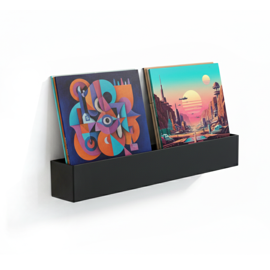 Studio 57 Vinyl Display doble de pared (negro)