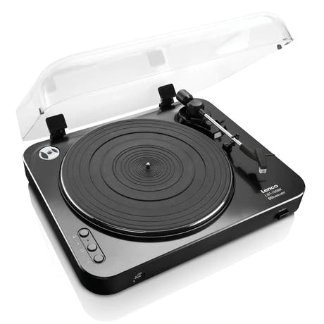 Lenco LBT-120 Bluetooth Tocadiscos (Negro)