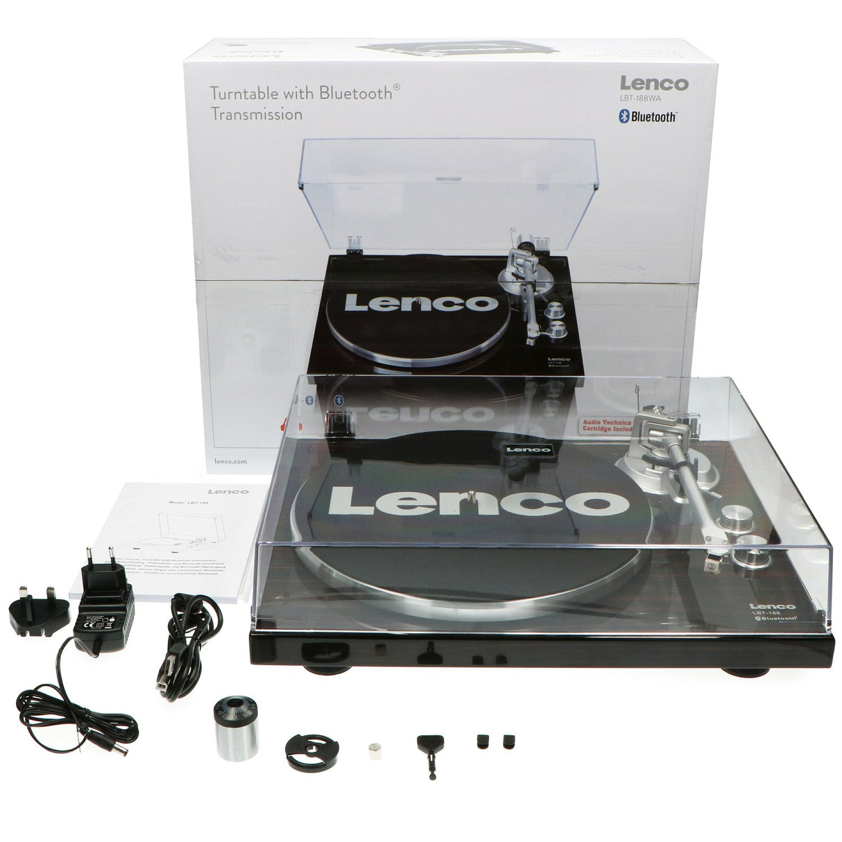 Lenco LBT-188 Bluetooth Turntable (Walnut)