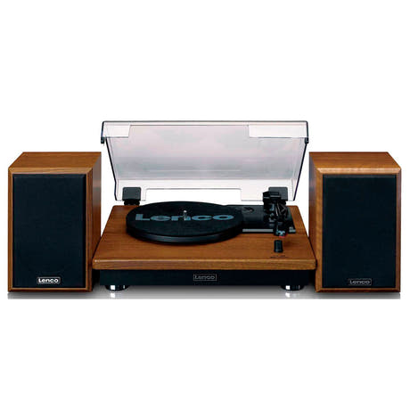 Lenco LS-100 Tocadiscos con Altavoces (Teca)