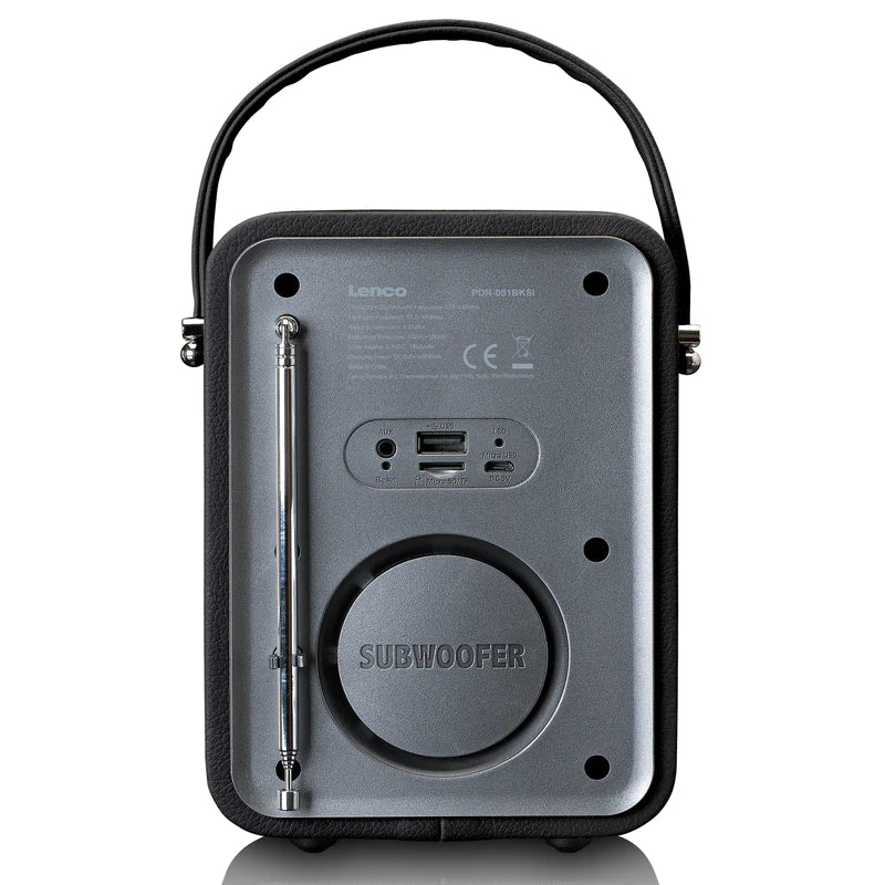 Lenco PDR-051 DAB+ Radio (Black/Silver)