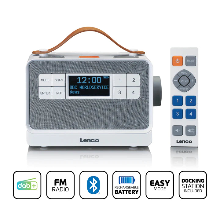 Lenco PDR-065 DAB Radio (White)