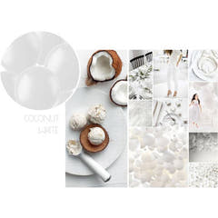Globos de Enlace para Guirnaldas 8 uds. (Blanco Coco Mate, 33cm)