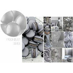 Globos de Enlace para Guirnaldas 8 uds. (Plata Polvo de Luna, 33cm)
