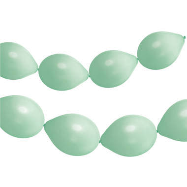 Globos de Enlace para Guirnaldas 8 uds. (Pistacho Polvo Mate, 33cm)