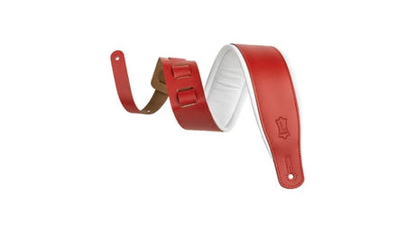 Levys M26PD correa para guitarras, roja y blanca