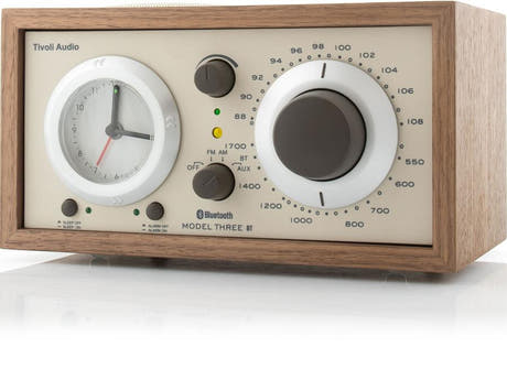 Tivoli Audio MODEL Three Minicadena con Bluetooth y USB (Nogal, Beige)