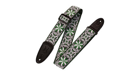 Levys M8HT correa para guitarras 2", verde y blanca