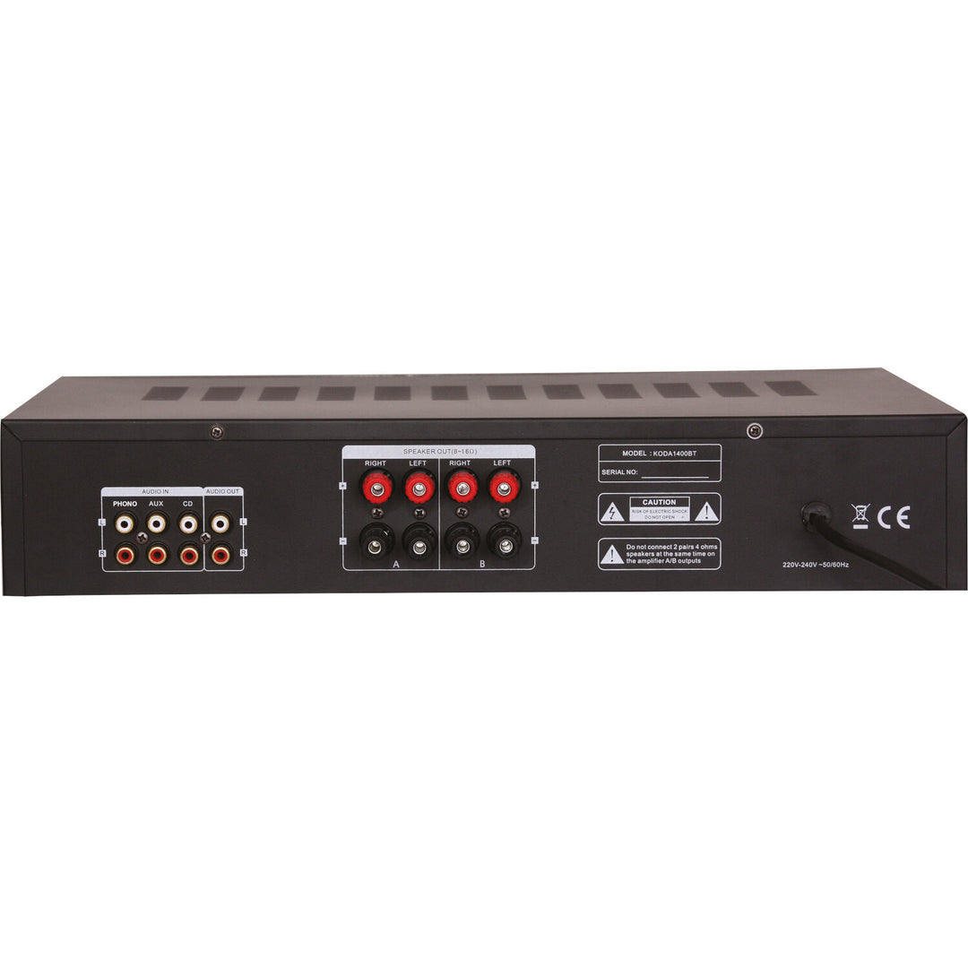 Madison HI-FI Amplificador estéreo (Plata, 2x140W)