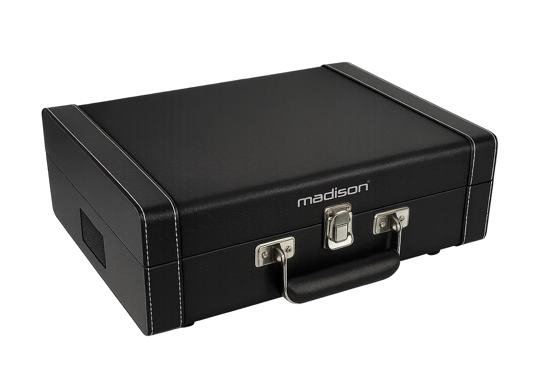Madison Vintage Pladespiller con Bluetooth (Negro)