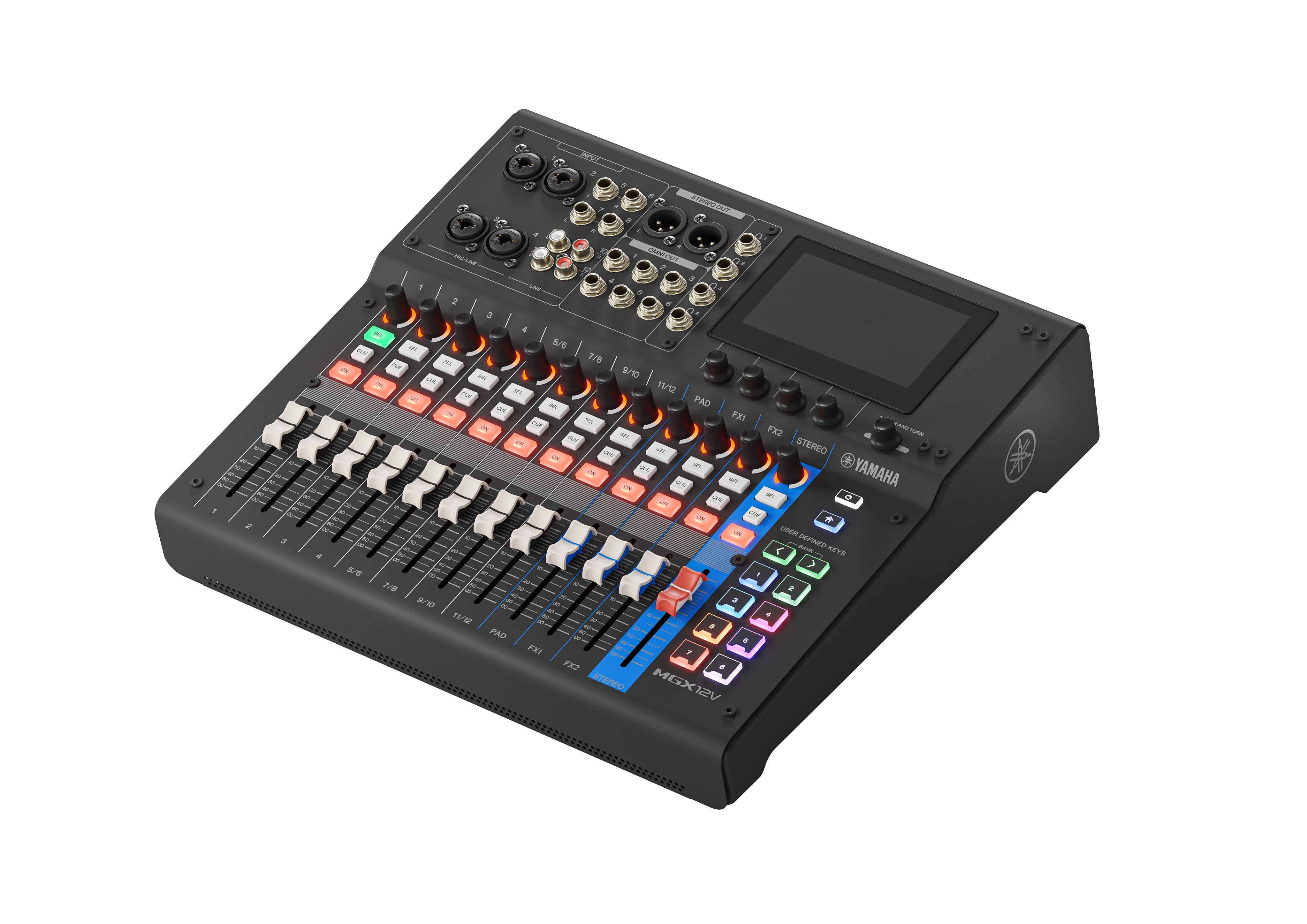 Yamaha MGX12V Consola de Mezcla Digital (Negro) - Versión de Video