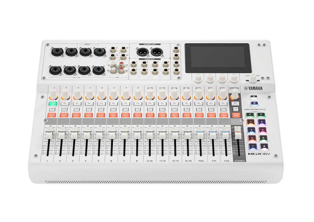 Yamaha MGX16V Consola de mezcla digital (Blanco) - Video Version