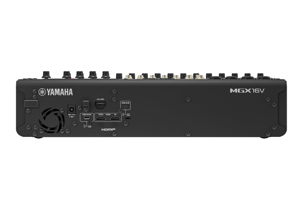 Yamaha MGX16V Digital Mixing Console (Sort) - Video Version