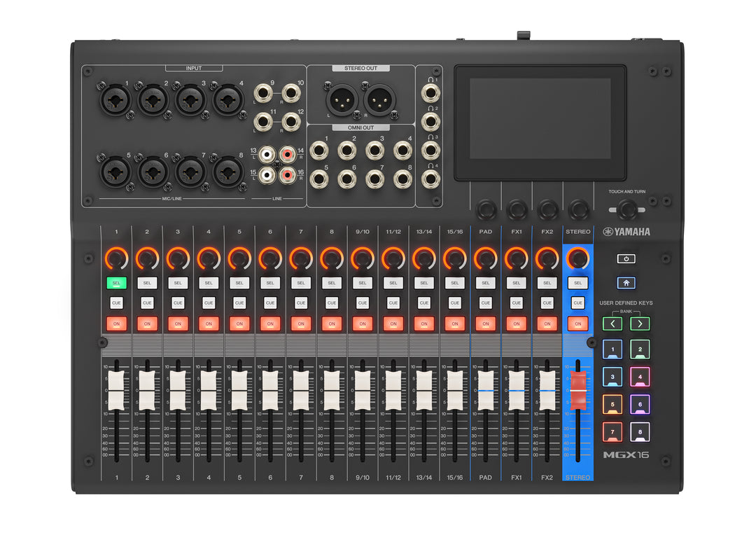 Yamaha MGX16 Consola de mezcla digital (Negro)