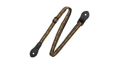 Levys MJ19UKE correa para mandolina y ukelele de 1/2", negra y amarilla