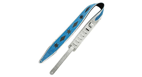 Levys MJH317 correa para guitarra de cuero, Glam Rock Light
