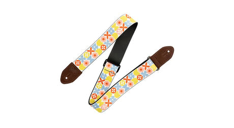 Levys MP2MCM correa para guitarras, Retro flower