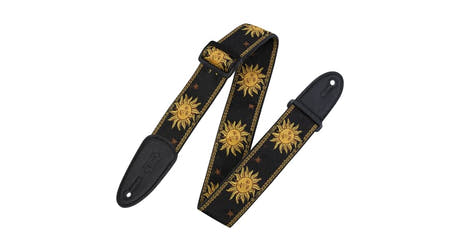 Levys MPJG correa de guitarras 2", Sun Design, negro