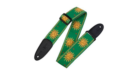 Levys MPJG correa de guitarras 2", Sun Design, verde