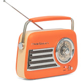 Madison Retro Radio con Bluetooth y FM (Naranja Mate)