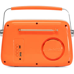 Madison Retro Radio con Bluetooth y FM (Naranja)