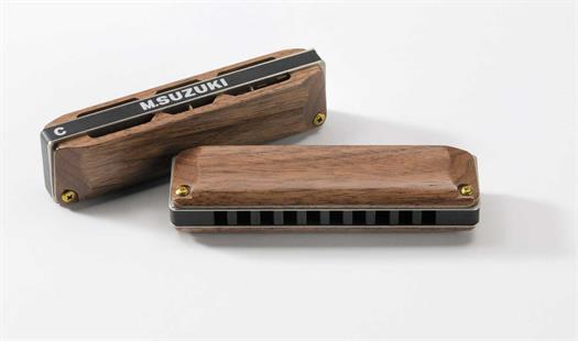 Armónica de blues de madera Suzuki Manji M-20W - Tono C
