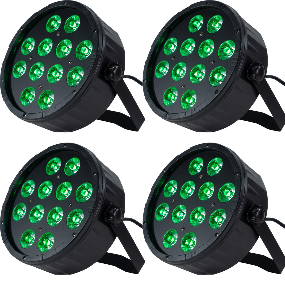 Marconi Polaris 12x12W RGBW Parlampe 4 uds. Bundle