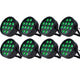 Marconi Polaris 12x12W RGBW Par Lamp 8 pcs. Bundle