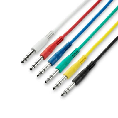 3 Star 6,3mm Jack Patchkabels 6-pak (60cm)