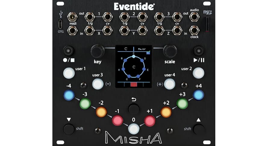 Eventide Misha instrumento eurorack y secuenciador
