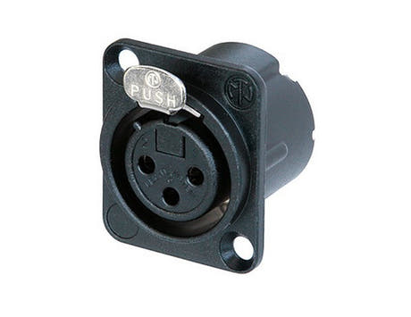 Neutrik NC3FD-LX-B Conector de Chasis D-type XLR
