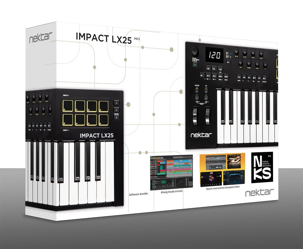 Nektar Impact LX25mk3 Teclados MIDI