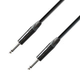 Neutrik Instrument Cable 6.3 mm Jack mono to 6.3 mm Jack mono